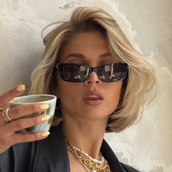 Gucci GG1681S 003 Cat Eye Sunglasses - Havana/Grey with Silver Mirror - Picture 3 of 14